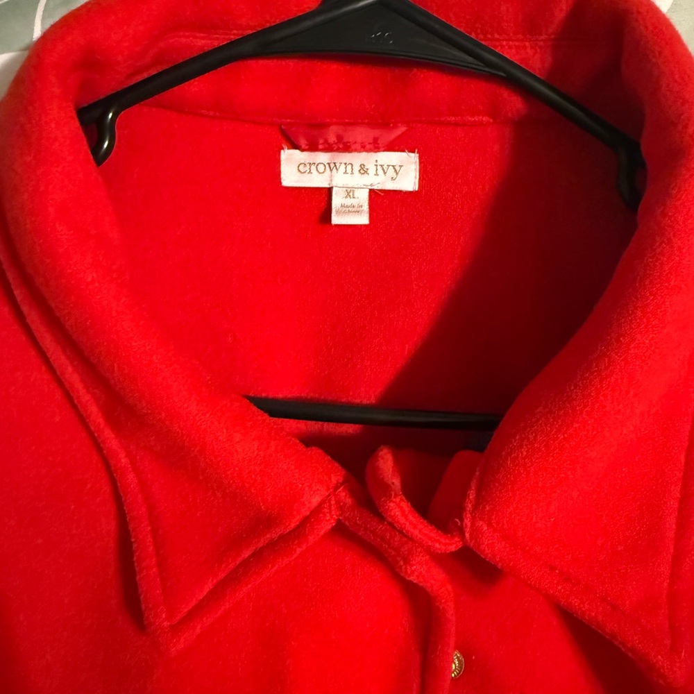 Crown & Ivy Bold Red Jacket